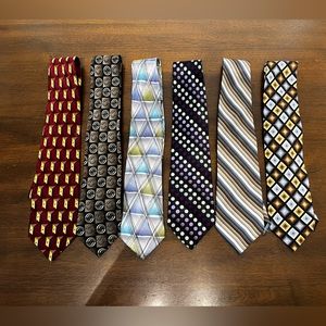 6 neck ties in great condition